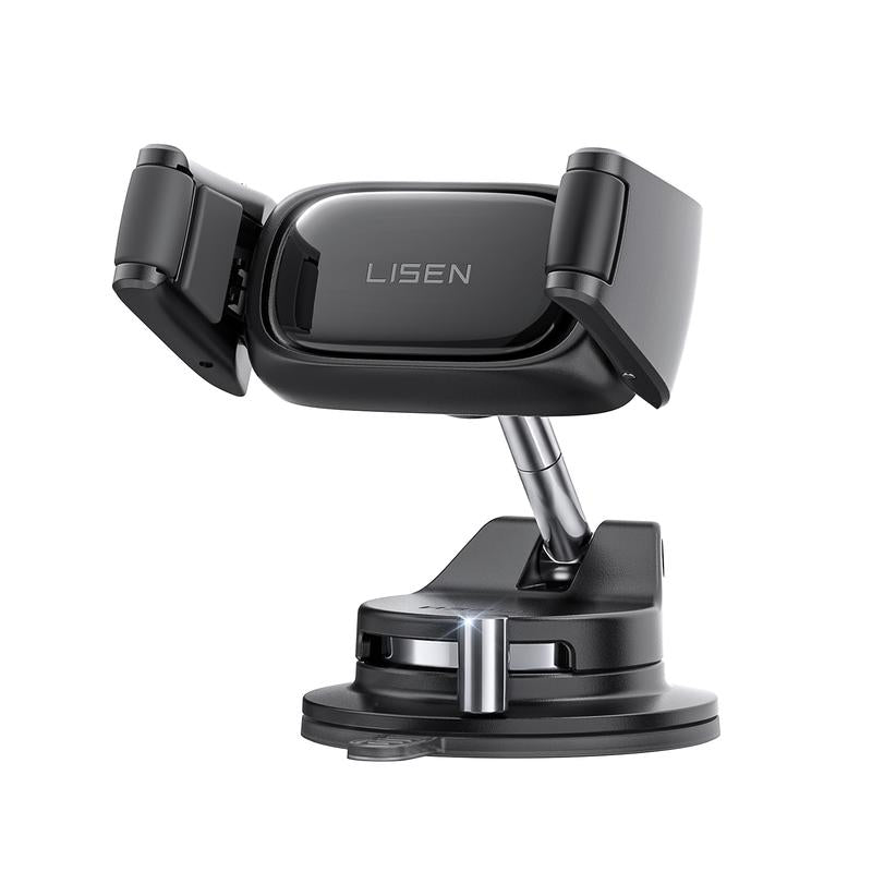 Lisen Maxfit Car Phone Holder Universal Phone Holder, 360-Degree Rotating Phone Mount (Upgraded Clip for Easy Attachment and Removal), Suitable for 4-7 Inch Smartphones Such as Iphone, Samsung, Google, and Nokia