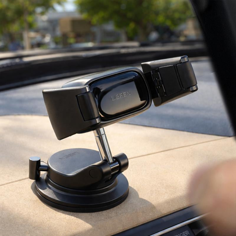 Lisen Maxfit Car Phone Holder Universal Phone Holder, 360-Degree Rotating Phone Mount (Upgraded Clip for Easy Attachment and Removal), Suitable for 4-7 Inch Smartphones Such as Iphone, Samsung, Google, and Nokia