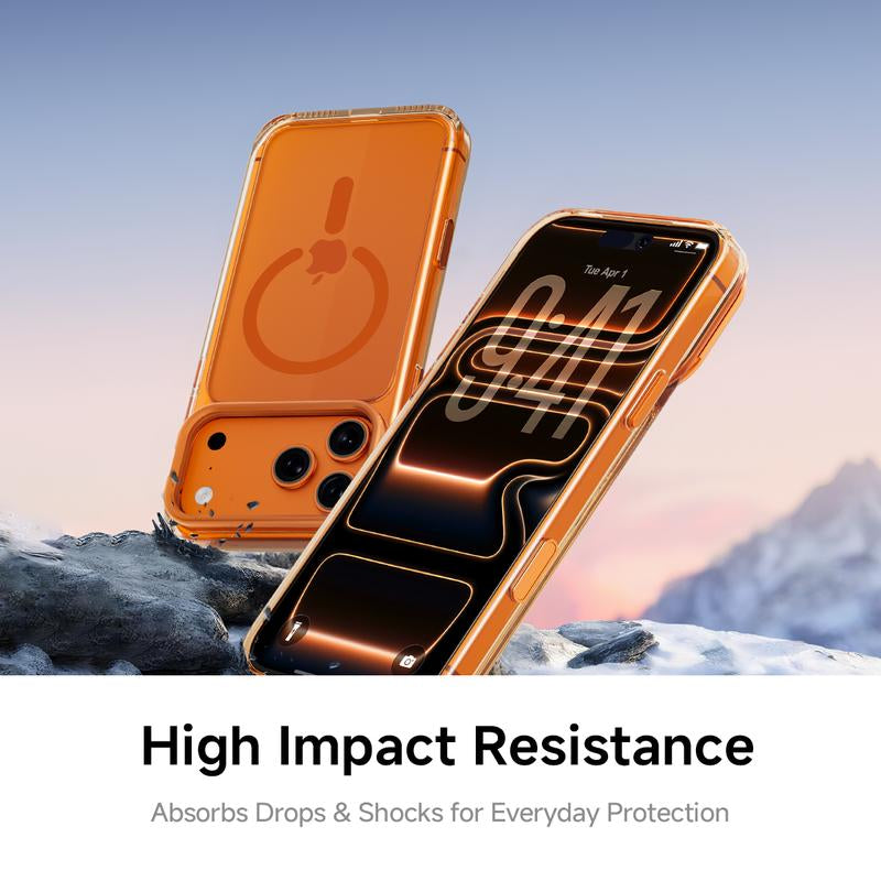 MAGICJOHN Iphone 17/17 Air/16/15 Pro Max Kickstand Case – Multi-Angle Adjustable Lens Stand with Raised Camera Protection