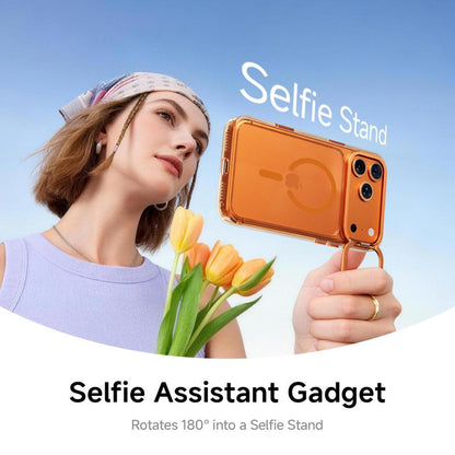 MAGICJOHN Iphone 17/17 Air/16/15 Pro Max Kickstand Case – Multi-Angle Adjustable Lens Stand with Raised Camera Protection